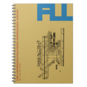 Diagramm-Notizbuch Fort- Lauderdaleflughafen-(FLL) Notizblock (Vorderseite)