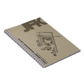Diagramm-Notizbuch John F. Kennedy-Flughafen-(JFK) Notizblock (Rechte Seite)