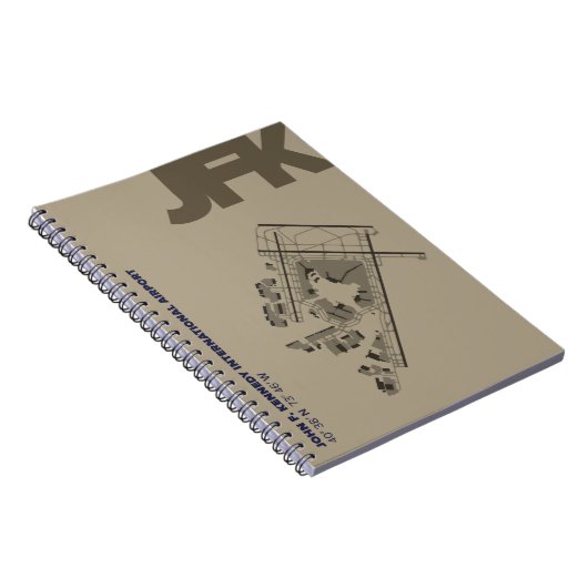 Diagramm-Notizbuch John F. Kennedy-Flughafen-(JFK) Notizblock (Rechte Seite)