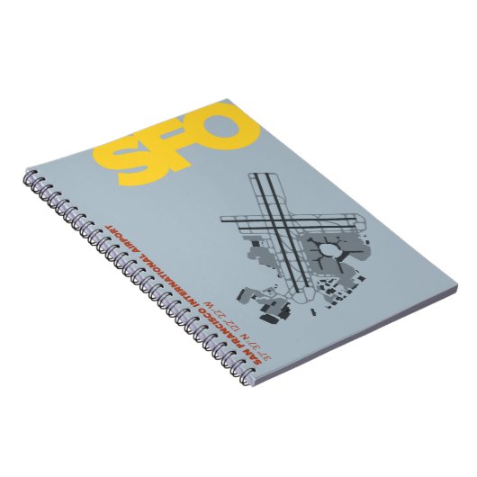 Diagramm-Notizbuch San Francisco Flughafen-(SFO) Notizblock (Rechte Seite)