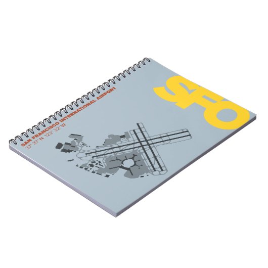Diagramm-Notizbuch San Francisco Flughafen-(SFO) Notizblock (Linke Seite)