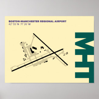 Diagramm Poster des Flughafens Manchester (MHT)