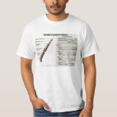 Diagramm Saturns V T-Shirt (Vorderseite)