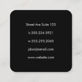 Diagramm-Symbol Quadratische Visitenkarte (Rückseite)