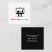 Diagramm-Symbol Quadratische Visitenkarte (Vorne/Hinten)