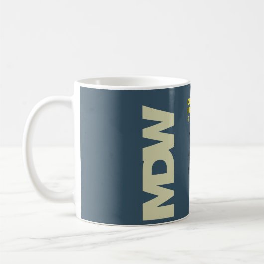 Diagramm-Tasse Chicagos mittlere Flughafen-(MDW) Kaffeetasse (Links)