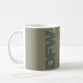 Diagramm-Tasse Dallas-/Fort- Worthflughafen-(DFW) Kaffeetasse (Links)