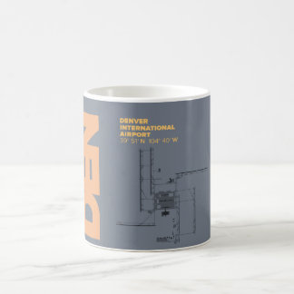 Diagramm-Tasse Denver-Flughafen-(HÖHLE) Kaffeetasse