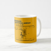 Diagramm-Tasse Sacramento-Flughafen-(SMF) Kaffeetasse (VorderseiteRechts)
