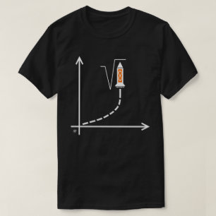 Diagramm und Raketensymbol der Wissenschaft v1 T-Shirt