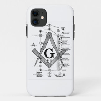 Diagramm von Freimaurergrad iPhone 11 Hülle