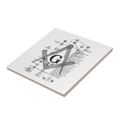 Diagramm von Freimaurergrad Fliese (Seite)