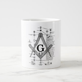 Diagramm von Freimaurergrad Jumbo-Tasse