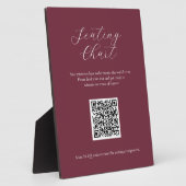 Diagramm-Zeichen mit QR-Code Plaque Fotoplatte (Seite)