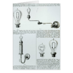 Diagramme der Glühlampen und ihrer Klammern