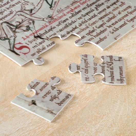 Diagramme der Maße und des Textes (Pergament) Puzzle (Seite)