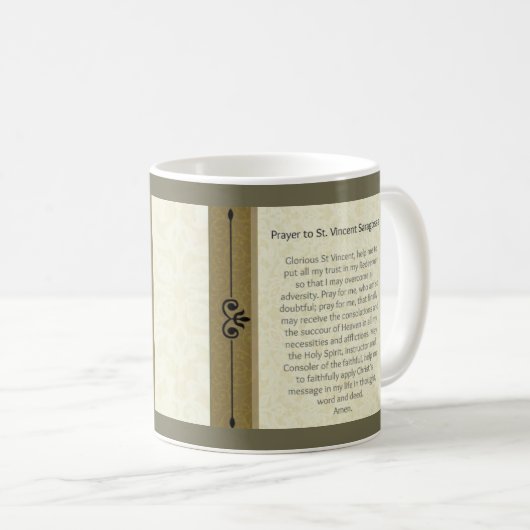 Diakon St. Vincent Saragossa u. Märtyrer-Tasse Kaffeetasse (VorderseiteRechts)