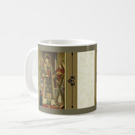 Diakon St. Vincent Saragossa u. Märtyrer-Tasse Kaffeetasse (Vorderseite Links)