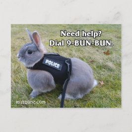 Dial 9 Bun Bun Postkarte