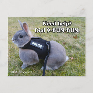 Dial 9 Bun Bun Postkarte