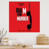 Dial M for Murder - Alfred Hitchcock Poster (Küche)