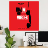 Dial M for Murder - Alfred Hitchcock Poster (Heimbüro)