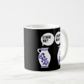 Dialect Hessen Apples Bembel Cider Jug Egg Gourd W Kaffeetasse (VorderseiteRechts)