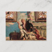 DIALECTIK / Renaissance-Allegorie, Gelb grün Visitenkarte (Rückseite)