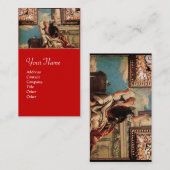 DIALECTIK / Renaissance-Allegorie, Rot Visitenkarte (Vorne/Hinten)