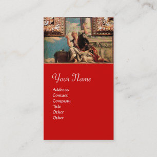 DIALECTIK / Renaissance-Allegorie, Rot Visitenkarte