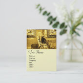 Dialektik Monogramm, gelb aus Gold Visitenkarte (Stehend Vorderseite)