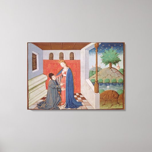 Dialog zwischen Boethius und Philosophie Leinwanddruck (Vorderseite)