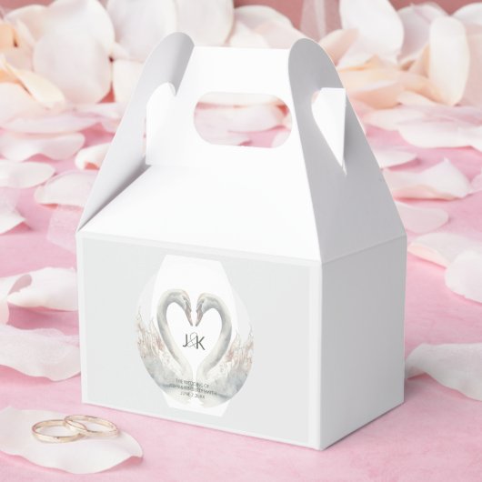 Dialogfeld "Benutzerdefinierte Swan-Gastgeschenk H Geschenkschachtel (Hochzeit)