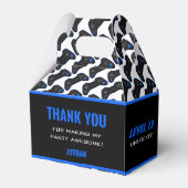 Dialogfeld "Blue Video Game Controller" Geschenkschachtel (Rückseite)