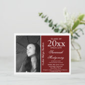 Dialogfeld "Foto-Graduierungsankündigungen" Einladung (Stehend Vorderseite)