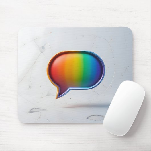 Dialogfeld "Regenbogen" Mousepad (Mit Mouse)