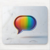 Dialogfeld "Regenbogen" Mousepad (Vorne)