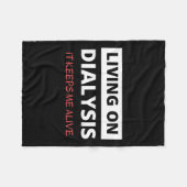 Dialyse Behalte mich leben Fleecedecke (Vorderseite (Horizontal))