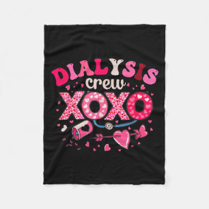 Dialyse-Crew-Krankenschwester Valentinstag Xoxo Di Fleecedecke