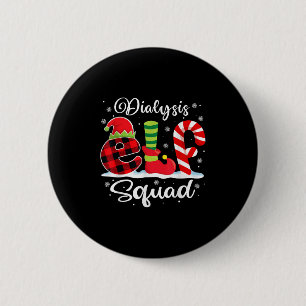 Dialyse Elf Squad Weihnachtsdialyse Nurse Matchi Button
