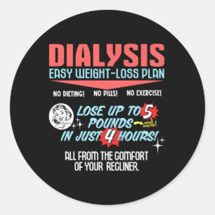 Dialyse Gewichtsverlust Plan A Dialysepatient Runder Aufkleber