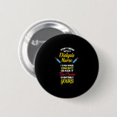 Dialyse-Krankenschwester Button (Vorne & Hinten)