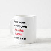 Dialyse-Krankenschwester, großartig Kaffeetasse (Vorderseite Links)