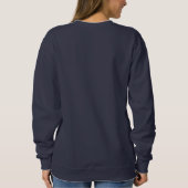 Dialyse-Krankenschwester Moderne Typografie Sweatshirt (Rückseite)