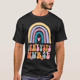 Dialyse-Krankenschwester Nephrologie Pflege Groovy T-Shirt