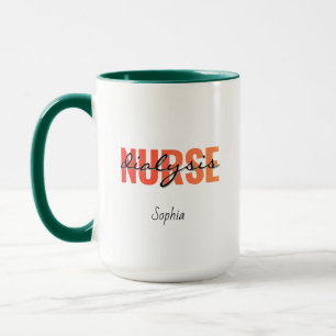 Dialyse-Krankenschwester personalisiertes Namensge Tasse
