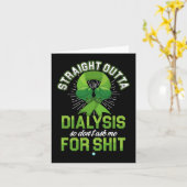 Dialyse Nierenerkrankung Geschenk für Patienten 1 Karte (Gelbe Blume)