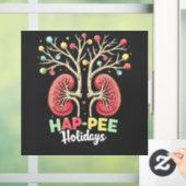 Dialyse Niereninsuffizienz Xmas Fensteraufkleber (Zuhause)