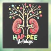 Dialyse Niereninsuffizienz Xmas Fensteraufkleber (Blatt 3)