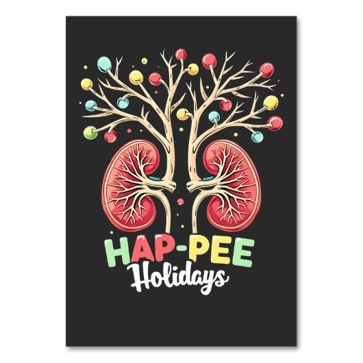 Dialyse Niereninsuffizienz Xmas Tischnummer (Vorderseite)